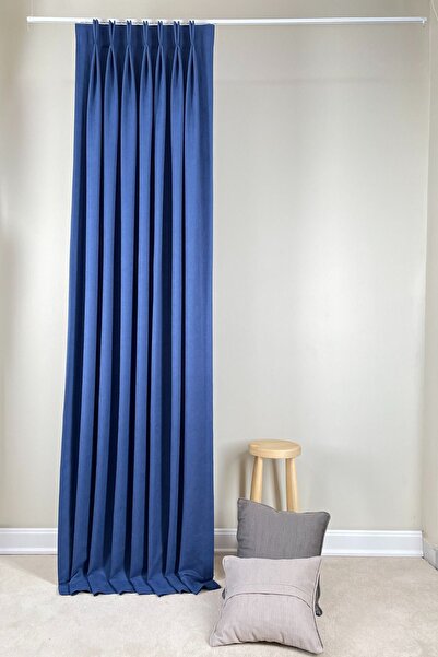 ARIKAN HOME ستارة خلفية أمريكية ذات لون أزرق منتصف الليل عالية الجودة - قابلة للغسل (1/3 بطارية خافتة) 70x200