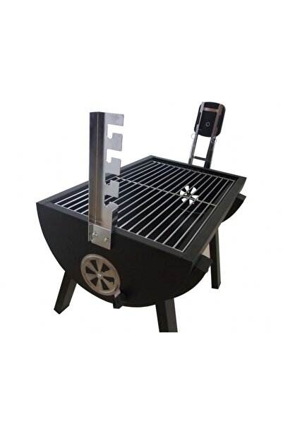 BarbeküGrill Motorlu Barbekü Izgaralı Mangal Et-tavuk-hindi Çevirme Cihazı