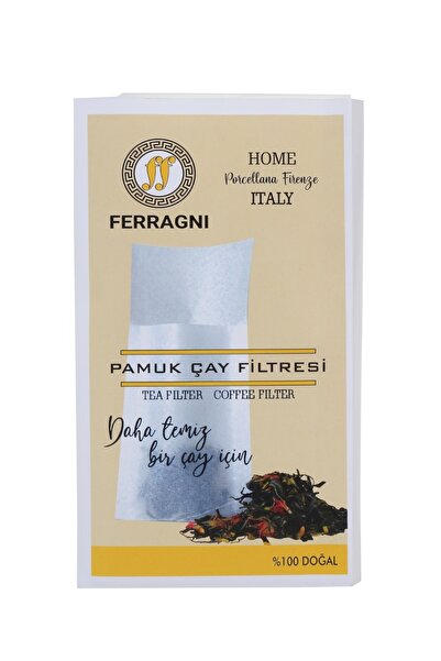 FERRAGNI HOME Porcellana Firenze Çay Demleme Poşeti (Çay Filtresi) 10*22 cm( L BOY) Tek Paket (100 Adet)