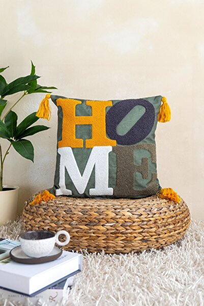 UON Подушка Home Тематична подушка Punch Desen Бавовняна подушка Зелений колі...