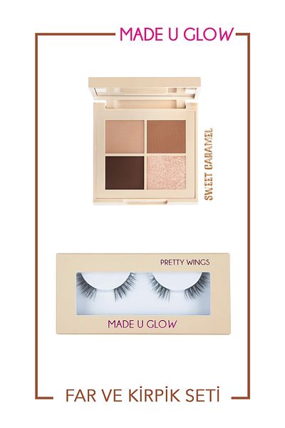 Made u Glow All Eye Need - Sweet Caramel and Pretty Wings Exclusive Eyeshadow and Eyelash Set