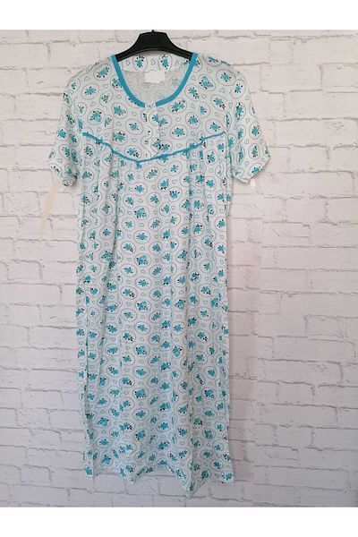 anne moda ankara Cămașă de noapte subțire din bumbac cu mânecă scurtă