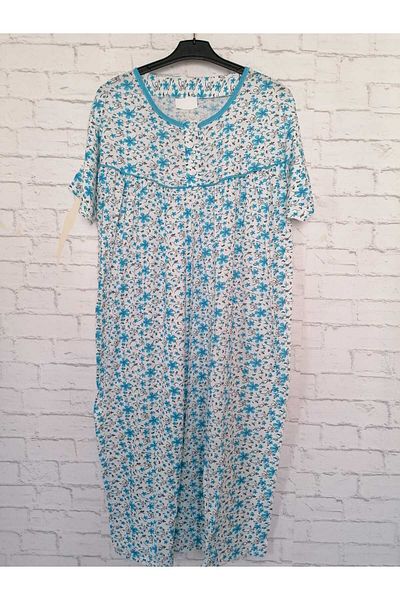 anne moda ankara Cămașă de noapte subțire din bumbac cu mânecă scurtă
