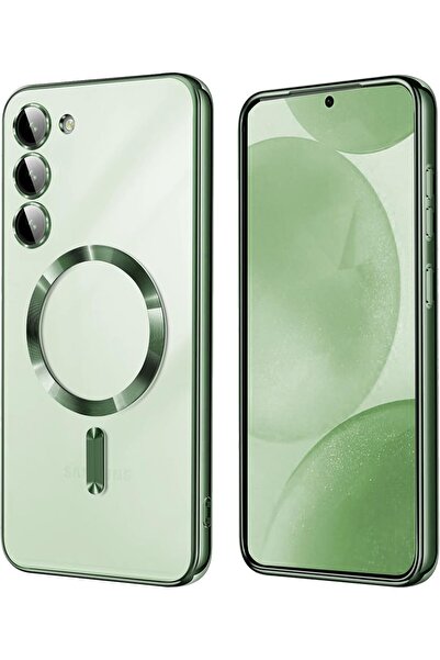 Rivor Samsung Galaxy S23 Kılıf Kamera Korumalı Magsafe Wireless Şarj Şeffaf K...