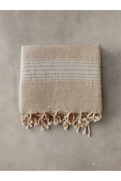 Halley Concept 95x165 Cotton Linen Striped Peshtemal