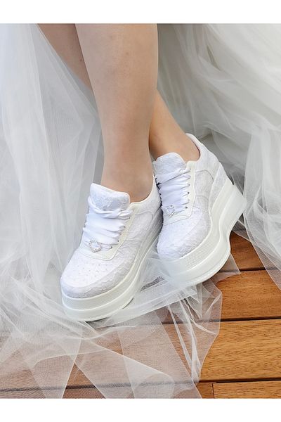 Ayakkabı Tutkusu Stilo ® Toc pană acoperit cu dantelă de 9 cm - Extrem de confortabil pe satin