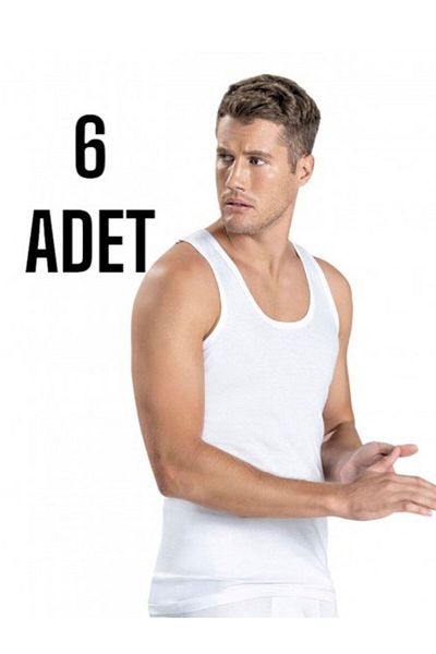 Yıldırım tekstil Silver 3002 Ribbed (LYCRALI) Men's Athlete 6 Pack