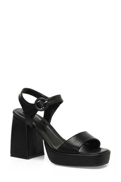 Butigo STAR 4FX Schwarze Sandalen mit Absatz für Damen – bequem und stilvoll
