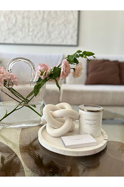 peony studio Ahşap Zincir, Ahşap Dekoratif Zincir, Ahşap Beyaz Rengi WR003-WH