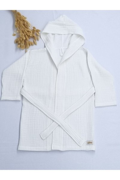 Yada Baby 100% Organic Cotton Four Layers Wrapped Fabric Hooded Lace Baby Bat...