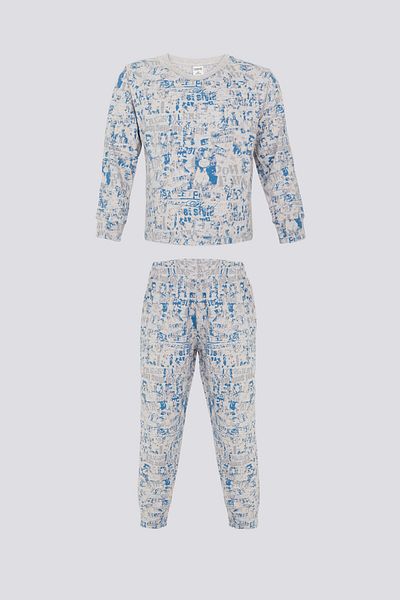 Rolypoly Set de pijamale pentru fetiță Dark Snow Melange
