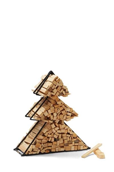 Genel Markalar Siyah 47 cm Noel Ağacı Dekoratif Odunluk, Şık ve Modern Tasarım