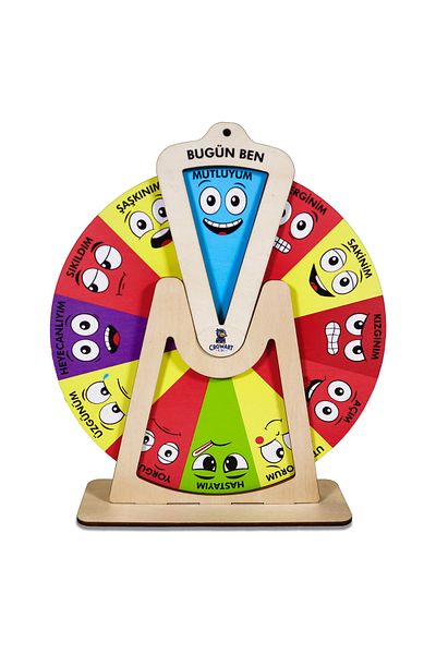 Crowart Emotion Wheel - Wooden Educational Toy