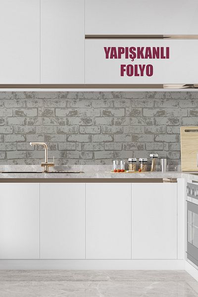 Bien Home Bien Exclusive Premium PVC Foil - 50x100 CM Stone Pattern, Adhesive Coating BH611