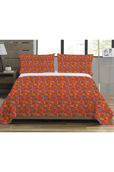 Evmila Διπλό πάπλωμα με φλοράλ σχέδια - 200x220 εκ.