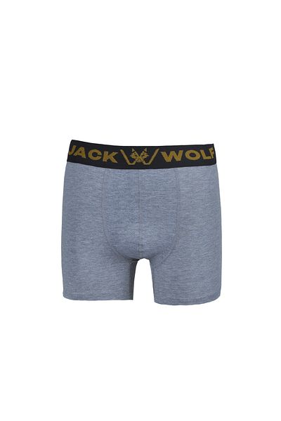 jack wolf Box of 5 Gray Cotton Lycra Men's Boxers