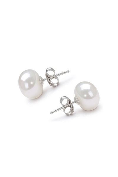 Chavin Real Pearl Steel Women's Earrings - CE86-6