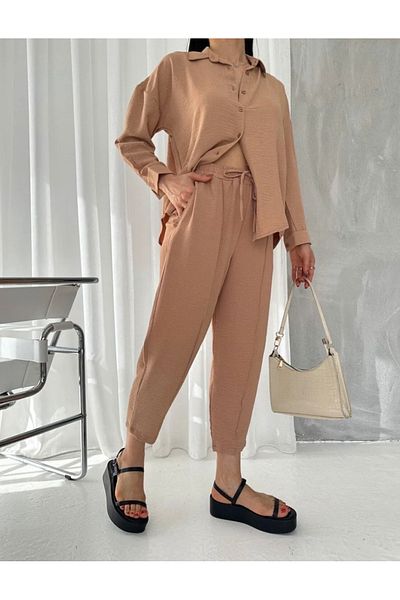 Ekim Store Комплект риза и панталон от лен