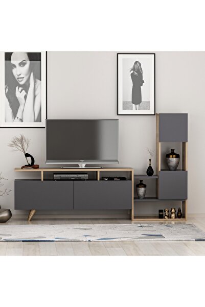 Derya Dekor Tower Tv Ünitesi-antrasit