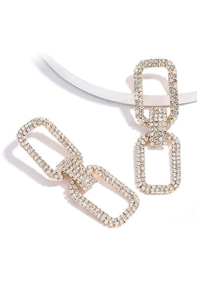VS ACCESSORY أقراط كريستال معلقة على الوجهين