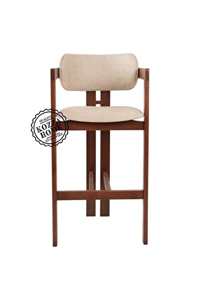 KOZZA HOME Trio Bar Sandalye Ceviz - 65 cm