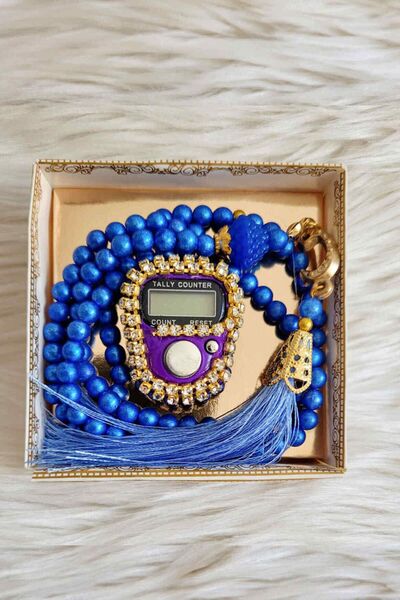 Deniz Elmasları Set cadou de argintărie și mărgele de rugăciune cu pietre