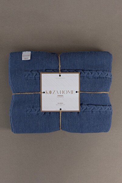 Koza Home Trenza Indigo Tek Kişilik Battaniye 160x220 15041