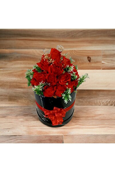 TERARYUM DÜNYASI VE HEDİYELİK Dekoratif Desenli Silindir Kutu İçerisinde Yapa...