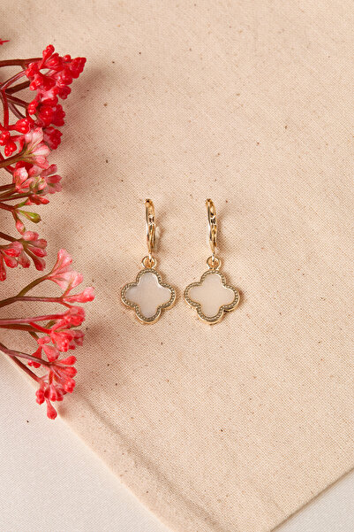 Elika Silver Kadın Yonca Model Küpe