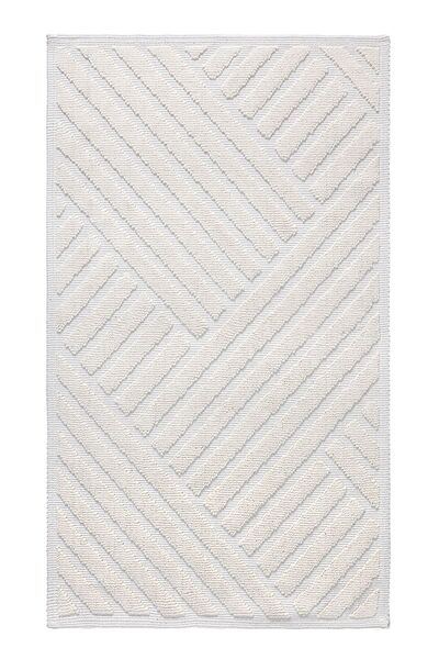 Koza Home Medea Cotton Bath Mat Set of 2 Cream 8594