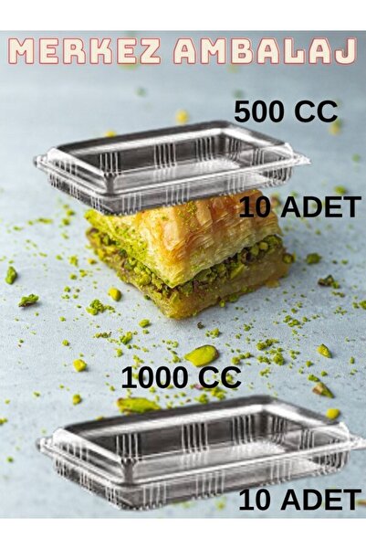 ELFUMER Baklava Çiğköfte Kullan At Kilitli Sızdırmaz Kap 500 Cc 10 Ad+1000 Cc...