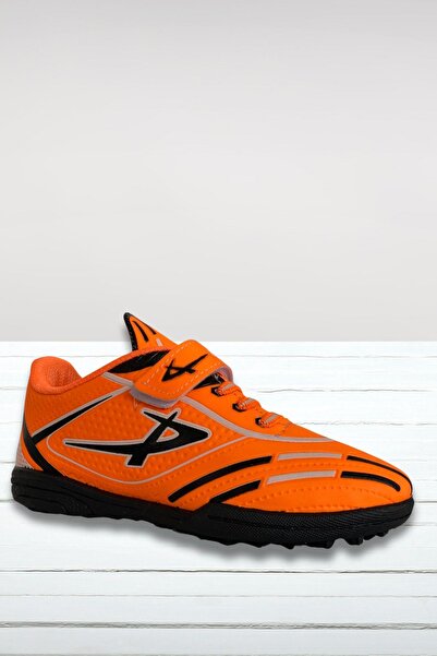 kabkabi Colorful Patterned Black Young Children's Football Boots - Football Astroturf Shoes