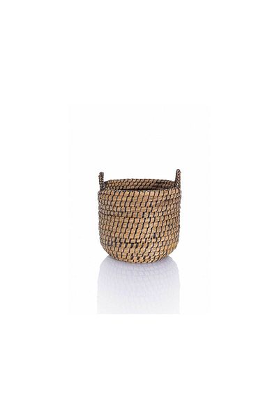 Koza Home Black Water Hyacinth Meander Basket - Decorative and Product 32X30 3569