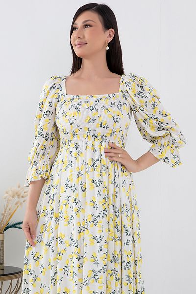 PULLIMM Rochie din viscoză cu imprimeu floral - 983-3105-1