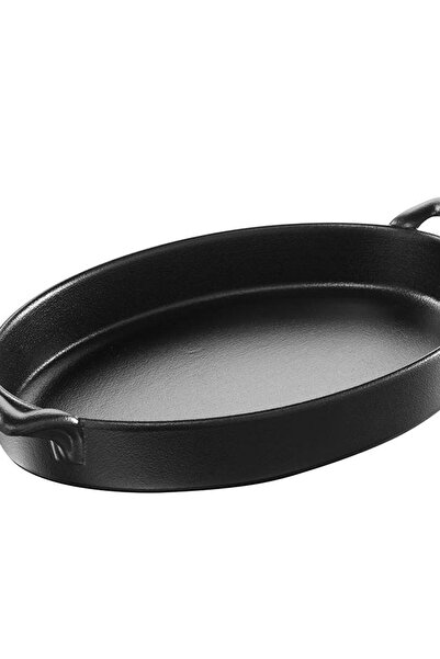 REVOL Belle Cuisine Siyah Oval Servis Tabağı 28x19cm