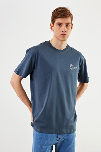 COMEOR Ανδρικό μπλουζάκι Leo Oversize 100% βαμβακερό τύπωμα με λαιμόκοψη Λεπτ...