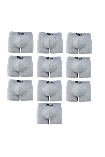 Kyc Shopping Erkek Likralı 10 Adet Gri Premium 1.Kalite Pamuklu Penye Esnek K...