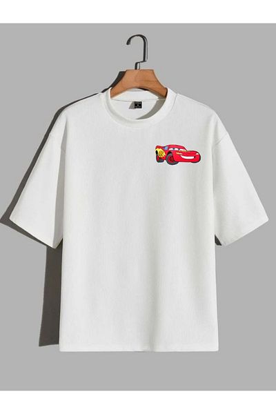 Butik Μπλουζάκι Lightning Mcqueen και Sally Printed Oversize