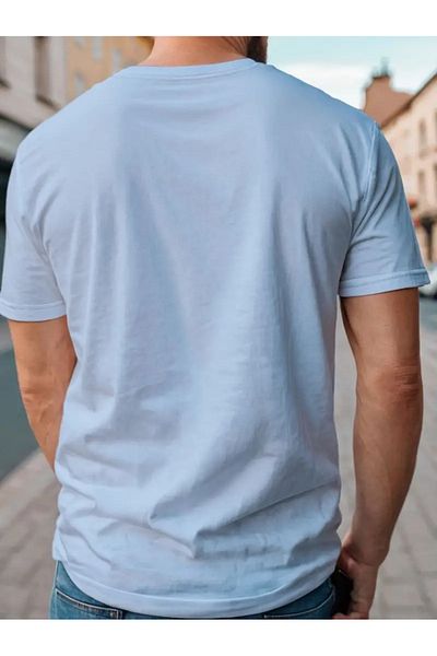 WOODROFFE Super Dad Printed - Ανδρικό μαύρο μπλουζάκι Oversize, Crew Neck