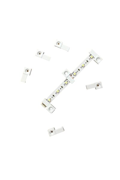 MetoTechs Şerit Led Tutucu - 50 Adet (Vidaları Dahil)