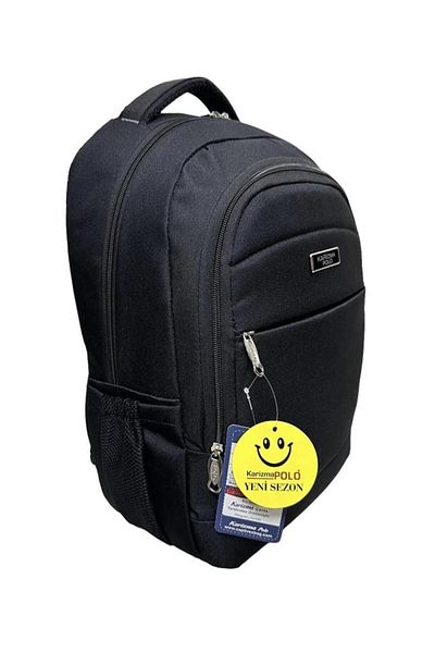SmartFox Karizma Polo Backpack Laptop Bag with USB Port - Black 2026
