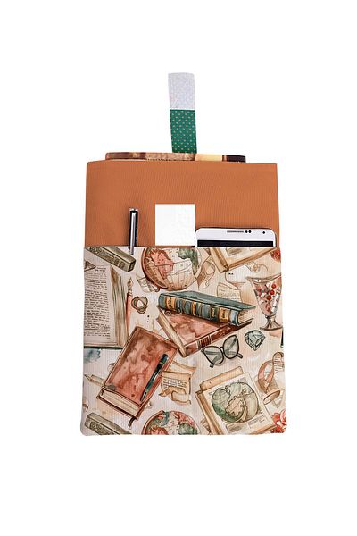 HRS Τσάντα βιβλίου πολλαπλών χρήσεων 20 x 25 cm με σχέδιο και τσέπες που πλένονται