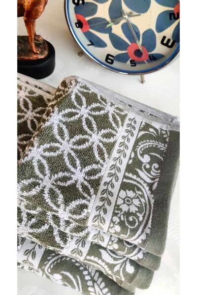 Altınbaşak GIFT, DOWERY, EXPORT SURPLUS SPECIAL PRODUCTION BUKLE COTTON BATHROOM-KITCHEN Towel Set (SET OF 6)
