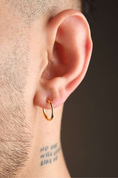 Jack Ferrero Men's Steel Colored Non-Throw Earrings