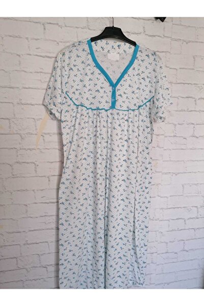 anne moda ankara Cămașă de noapte subțire din bumbac cu mânecă scurtă