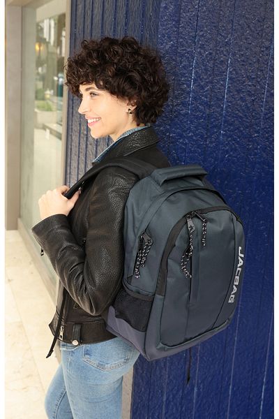 Jacbag ΜΑΥΡΟ ΣΑΚΙΔΙΟ ΠΛΑΤΗΣ ΜΕ ΔΥΟ ΔΙΑΜΕΡΙΣΜΑΤΑ