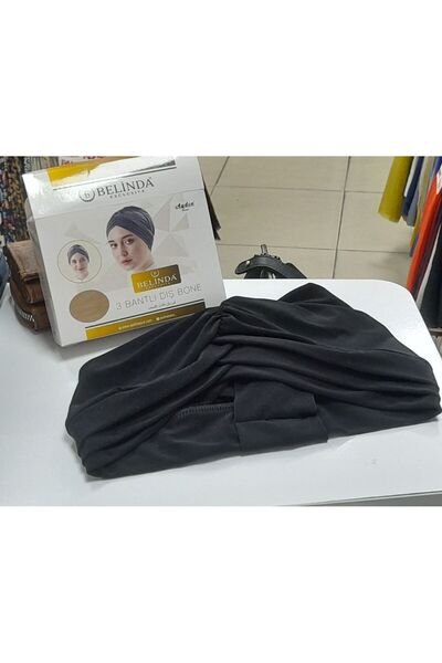 BELİNDA غطاء خارجي ثلاثي الأشرطة باللون الأسود