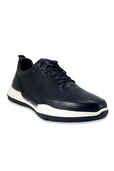 Libero 5225 Чорні чоловічі кросівки - натуральна шкіра, регульовані гумові шн...