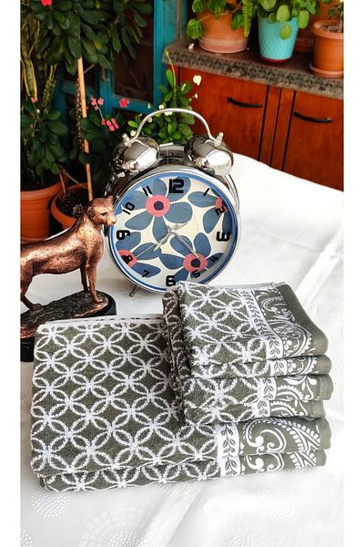 Altınbaşak GIFT, DOWERY, EXPORT SURPLUS SPECIAL PRODUCTION BUKLE COTTON BATHROOM-KITCHEN Towel Set (SET OF 6)