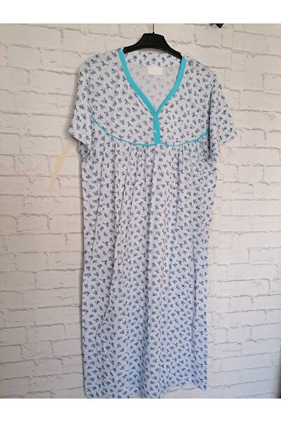 anne moda ankara Cămașă de noapte subțire din bumbac cu mânecă scurtă